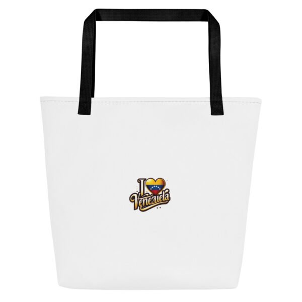 Bolsa de tela grande all over I love Vzlashop - Imagen 4
