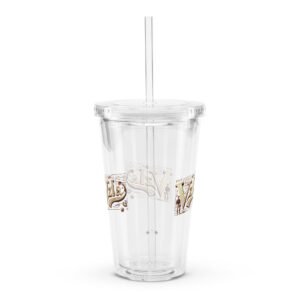 Vaso de plástico transparente jugador baseball vzla
