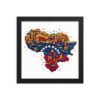 Póster con marco mapa sencillo - Imagen 3