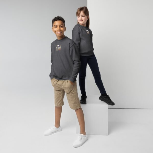 Sudadera clásica niño guante, bate, pelota baseball centro - Imagen 4