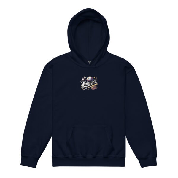 Sudadera gruesa con capucha para niño guante, bate, pelota baseball centro - Imagen 4