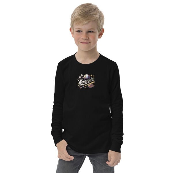 Camiseta manga larga adolescente guante, bate, pelota baseball centro - Imagen 3