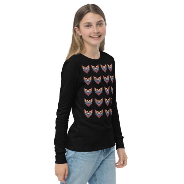 Camiseta manga larga adolescente corazón mano completo - Imagen 3