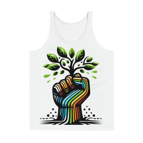 Camiseta de tirantes unisex Mano tierra