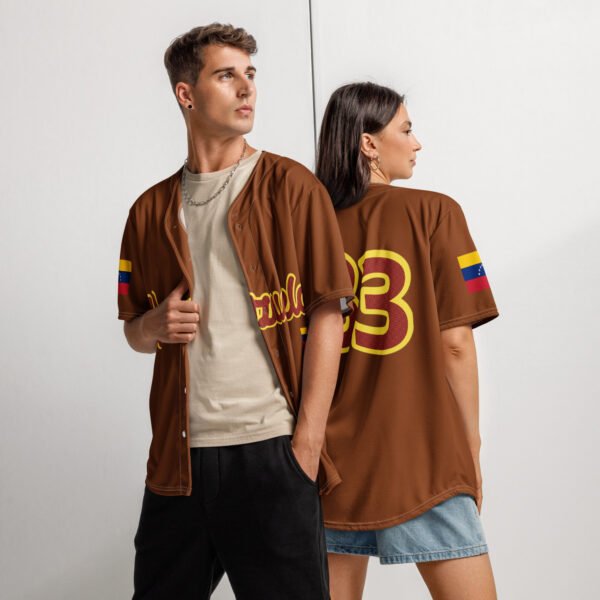 Camiseta de béisbol reciclada Vzla vinotinto - Imagen 4