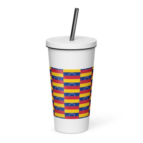 Vaso térmico con pajita banderas - Imagen 8