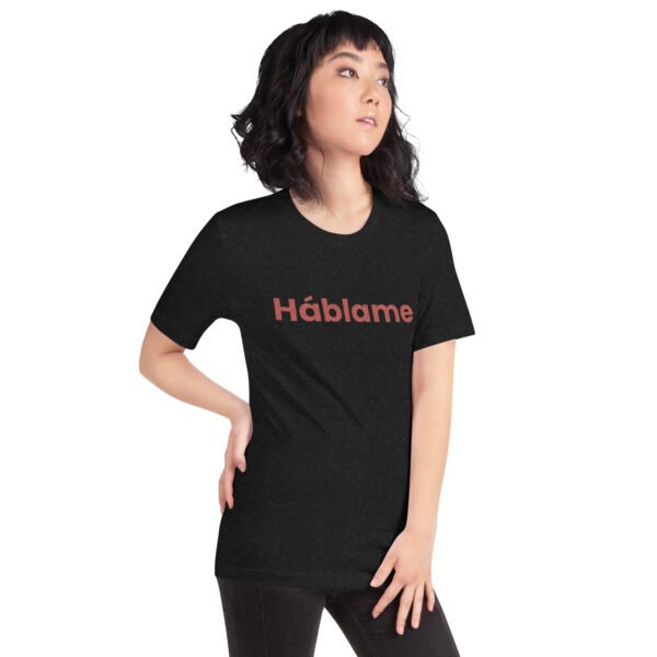 Camiseta de manga corta unisex - Háblame - Imagen 2